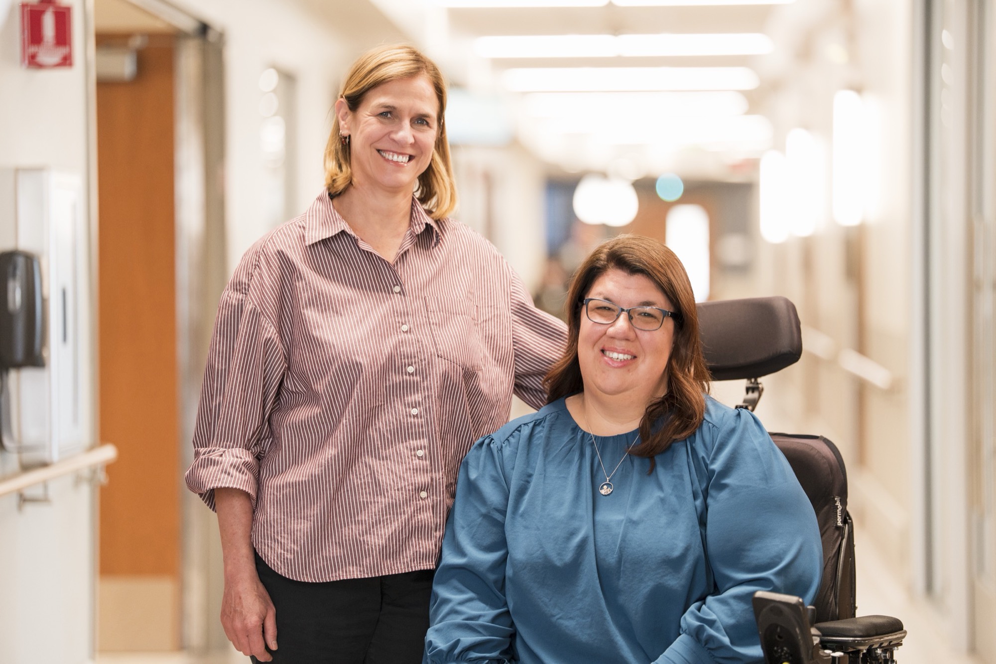 A care team with a patient